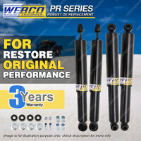 Front + Rear WEBCO Pro Gas Shock Absorbers for HOLDEN RODEO R7 R9 96-2003