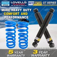 Rear Webco HD Shock Absorbers HD Raised Springs for NISSAN PATHFINDER R50 3.3