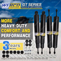 Front + Rear Webco HD Pro Shock Absorbers for NISSAN PATROL MQ MK 4WD Wagon Ute