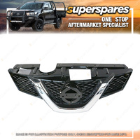 Superspares Black Chrome Grille for Nissan X Trail T32 03/2014-ONWARDS