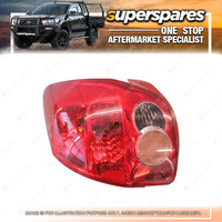 Superspares Left Tail Light for Toyota Corolla Hatchback ZRE152 05/2007-09/2009