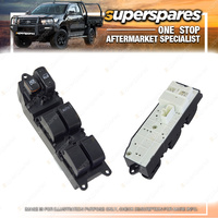 Superspares Right Front Master Window Switch for Toyota Landcruiser 100 SERIES