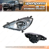 Superspares LH Headlight for Honda Jazz GE Silver/Chrome Painting 04/2011-2014