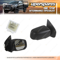 Superspares Right Door Mirror Without Heated Folding for Isuzu D Max With Lamp