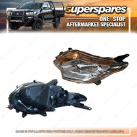 Superspares LH Headlight for Mitsubishi Triton MQ With Orange Reflector 2015-ON