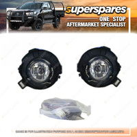 Superspares Fog Light Kit for Nissan Navara D40 12 / 2005 - 2015 Brand New