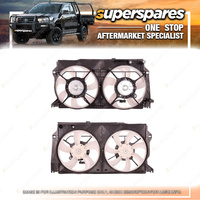 Superspares Dual Radiator Fan for Subaru Brz Z1 07/2012 - Onwards