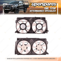 Superspares Dual Radiator Fan for Toyota 86 ZN6 06/2012 - Onwards