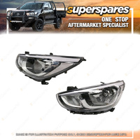 Superspares Headlight Left Hand Side for Hyundai Accent RB Series 2