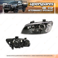 Superspares Headlight Black Right Hand Side for Holden Commodore VE Series 1