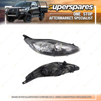 Right & Left Halogen Headlight for Ford Fiesta WS WT Dark Grey 09/2008-07/2013