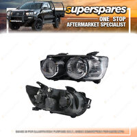 RH & LH Side Head Light for Holden Barina TM 10/2012-ON With Chrome Round Rim