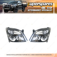 Pair of Head Light Right & Left Side for Holden Vectra Zc 03/2003 - On