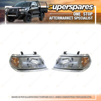 Head Light Right & Left for Mitsubishi Challenger Pa 09/2000-06/2004