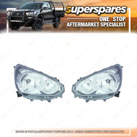 Pair of Right & Left Side Head Light for Mitsubishi Mirage 12/2012 - ON