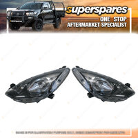 Pair of Head Light Right & Left Side for Mazda 2 De 06/2007 - 01/2010