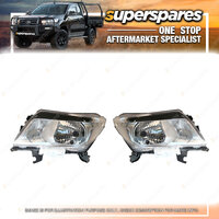 Pair of Right & Left Headlight for Nissan Navara D23 05/2015-ONWARDS