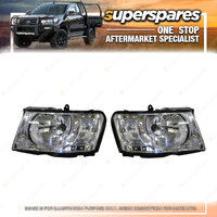 Pair of Head Light Right & Left Side for Nissan Patrol Gu 10/2004 - On