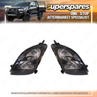 Pair of Headlight Right & Left Side for Suzuki Swift 01/2005 - 09/2010