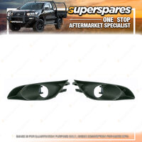 Right & Left Fog Light Cover With Hole for Toyota Corolla Hatchback ZRE152