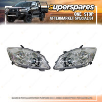 Right & Left Headlight for Toyota Corolla Hatchback ZRE152 SERIES 2 2009-2012