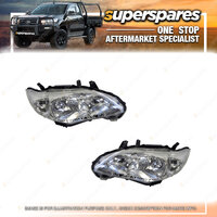 Right & Left Halogen Headlight for Toyota Corolla Sedan ZRE152 SERIES 2