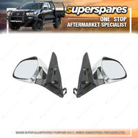 RH & LH E- Door Mirror for Toyota Landcruiser Prado J120 Silver 02/2003-10/2009