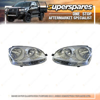 Right & Left Hand Side Headlight for Volkswagen Golf MK5 A 07/2004-09/2008