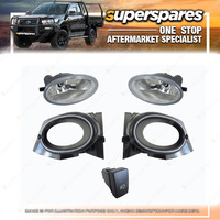 Superspares Fog Light Kit for Honda Jazz Vti S GE 10/2008-03/2011