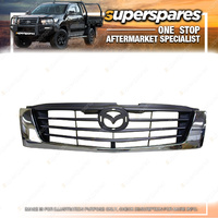 Superspares Chrome /Grey Grille for Mazda Bravo B2600 UN2 11/2002-2006