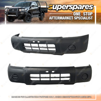 Superspares Front Bumper Bar Cover for Nissan Navara 2WD D22 No Flare Holes