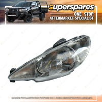 Superspares Left Hand Side Headlight for Peugeot 206 10/1999-09/2007