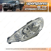 Superspares Left Headlight Crystal for Peugeot 206 10/1999-09/2007