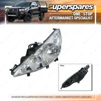 Superspares Left Headlight for Peugeot 207 A7 Style 2 02/2007-ONWARDS