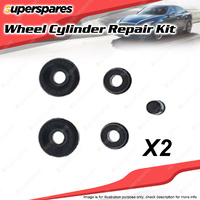 2 x Rear Wheel Cylinder Repair Kit for Daewoo 1.5I Cielo GLX Lanos Matiz Nubira