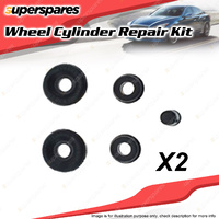 2 x Rear Wheel Cylinder Repair Kit for Mitsubishi Express L400 WA PB4V 2.4L 4Cyl