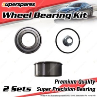 2x Front Wheel Bearing Kit for RENAULT CLIO MK II X65 SCENIC RX4 JA 1.4L 2.0L