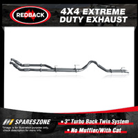 Redback 4x4 Exhaust No Muffler & cat for Toyota Landcruiser 200 1VD-FTV 07-15