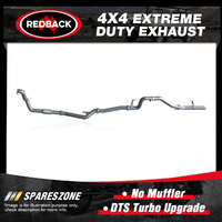 Redback Exhaust No Muffler for Toyota Landcruiser 75 78 4.2L 1Hz DTS Turbo