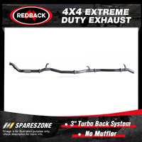 Redback 4x4 Exhaust No Muffler for Toyota Landcruiser 76 Series 1VD-FTV 03/07-on