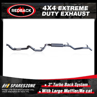 Redback 4x4 Exhaust Large Muffler No cat for Toyota Landcruiser 78 1VD-FTV 4.5L