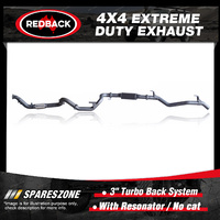 Redback 4x4 Exhaust & Resonator No cat for Toyota Landcruiser 78 1VD-FTV 4.5L