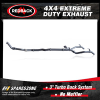 Redback 4x4 Exhaust No Muffler for Toyota Landcruiser 79 1VD-FTV 10/12-10/16