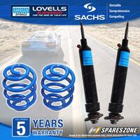 Front Sachs Shock Absorbers Lovells Sport Low Springs for Holden HQ HJ HX 6cyl