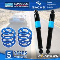 Rear Sachs Shock Absorbers Lovells Sport Low Springs for Volvo 940 Series All