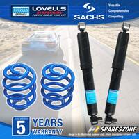 Rear Sachs Shock Absorbers Lovells Super Low Springs for Holden Commodore VE VF