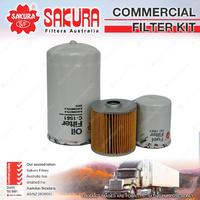 Sakura Commercial Filter Kit for Isuzu FRD34 FRR34 FSR32 FSR34 FSS34 FTR34 FTS