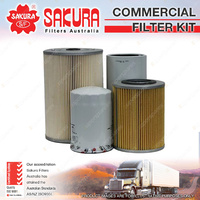 Sakura Commercial Filter Kit for Nissan UD CW385 CW440E CW445 Premium Quality