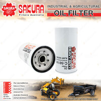 Sakura Spin-On Oil Filter for Hyundai R110-7 4.2L S4K-T I4 8V 05-On 220mm