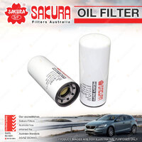 Sakura Spin-On Oil Filter for Dennis Eagle Elite 2 8.9L CUM ISLe I6 12V 10-17